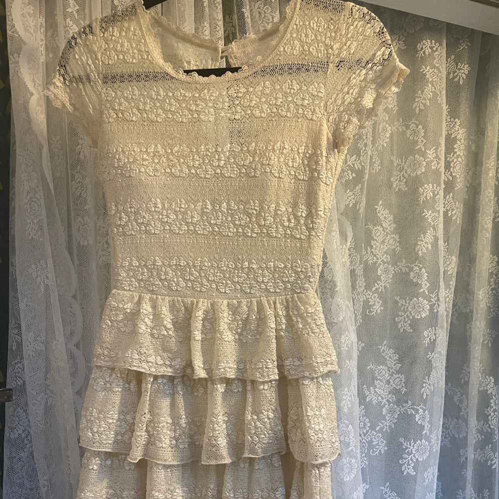 B. Darlin White Lace Dress